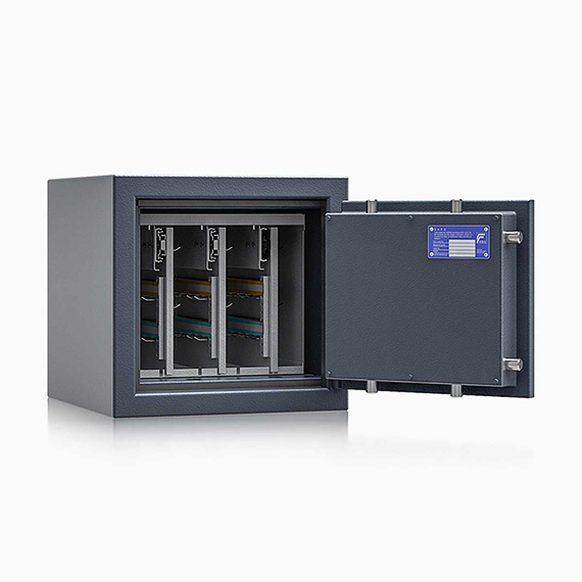 Schlüsseltresor safe4key I - Größe 2 / 400x420x420 / 72 Haken / 67kg / 157003 DIN R / Klasse 1  EN 1143-1, ECB•S / RAL7024