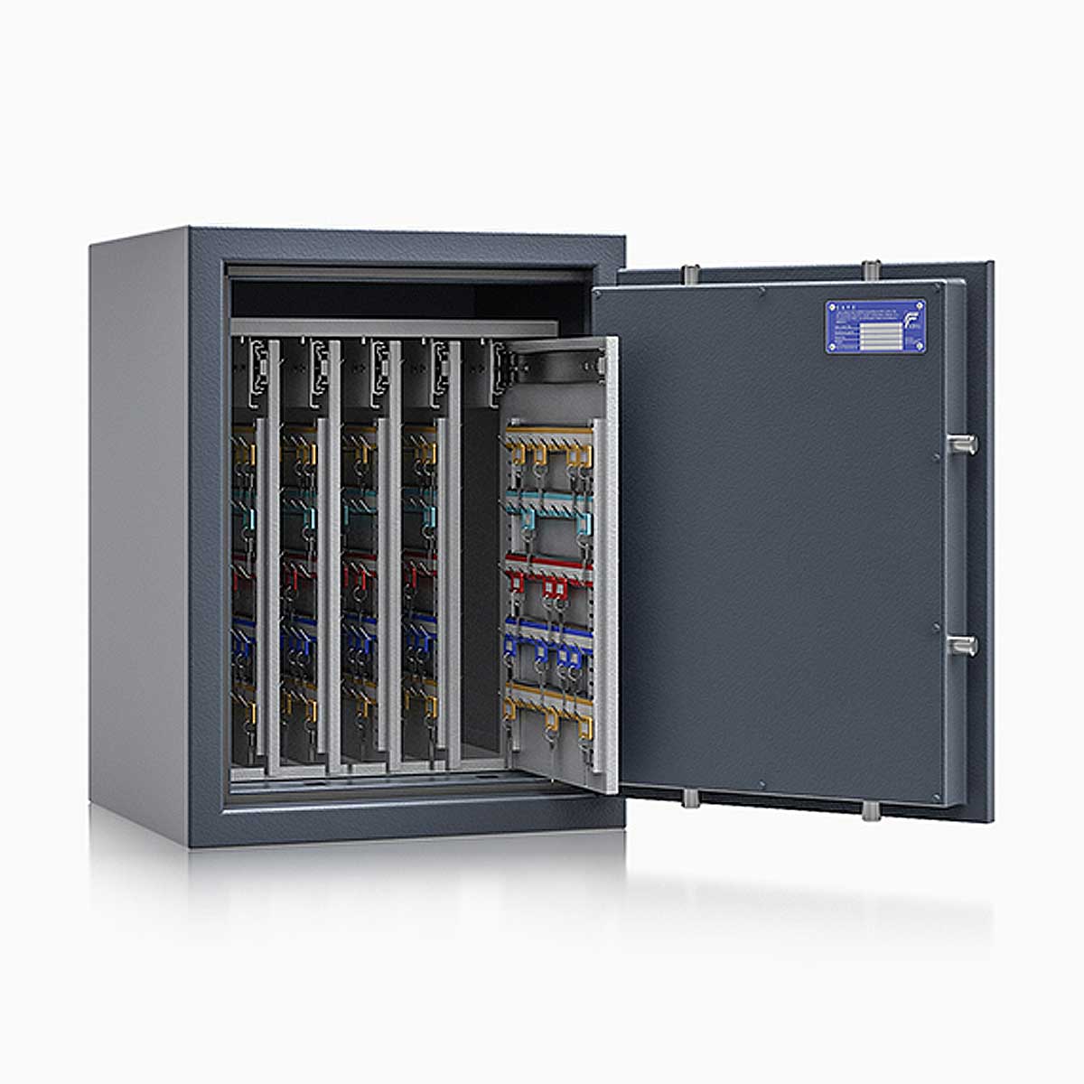 Schlüsseltresor safe4key I - Größe 4 / 650x500x420 / 440 Haken / 107kg / 157006  / Klasse 1  EN 1143-1, ECB•S / RAL7024 / Elektronik STELLAR  Basic 