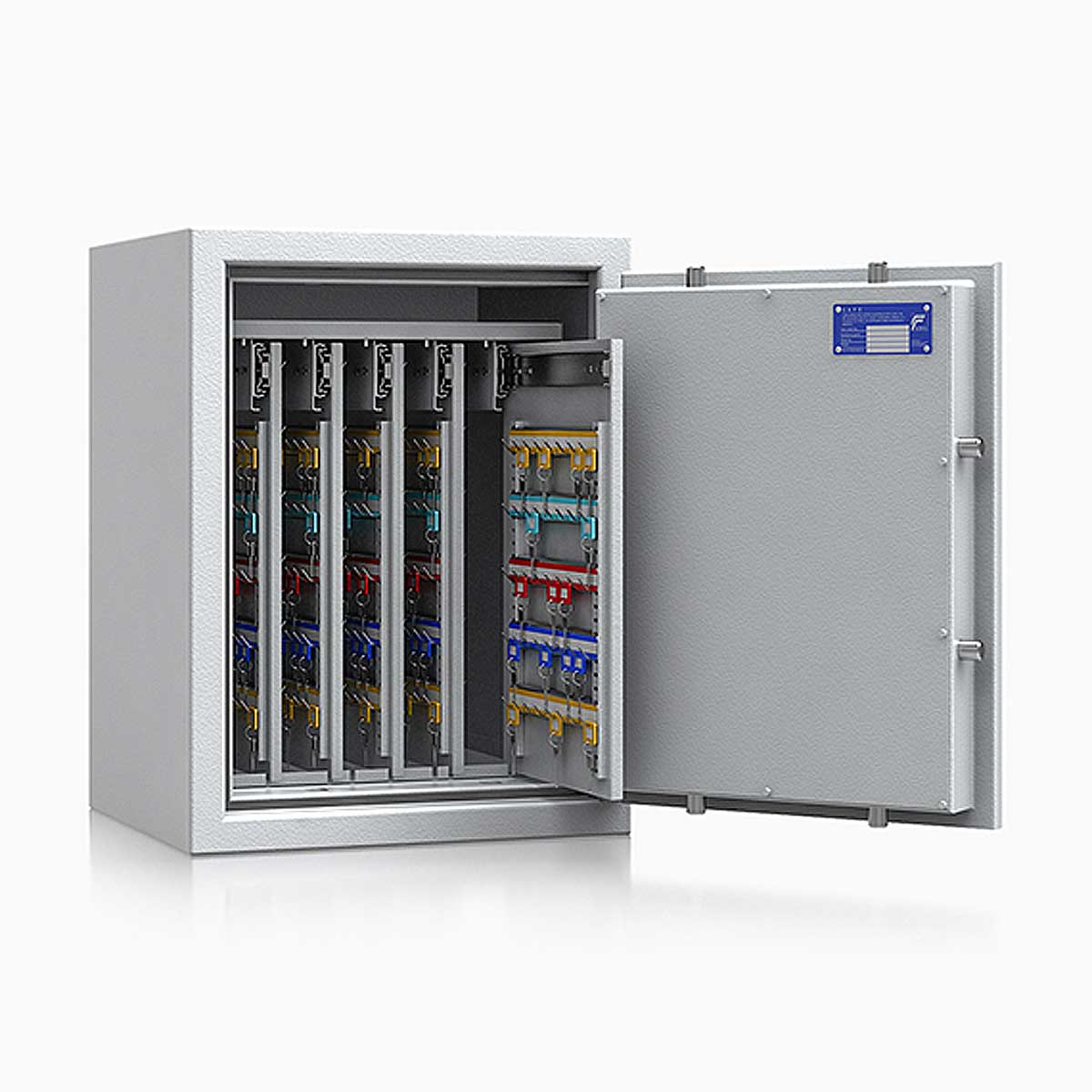 Schlüsseltresor safe4key I - Größe 4 / 650x500x420 / 440 Haken / 107kg / 157006  / Klasse 1  EN 1143-1, ECB•S / RAL7035 / Elektronik STELLAR Basic 