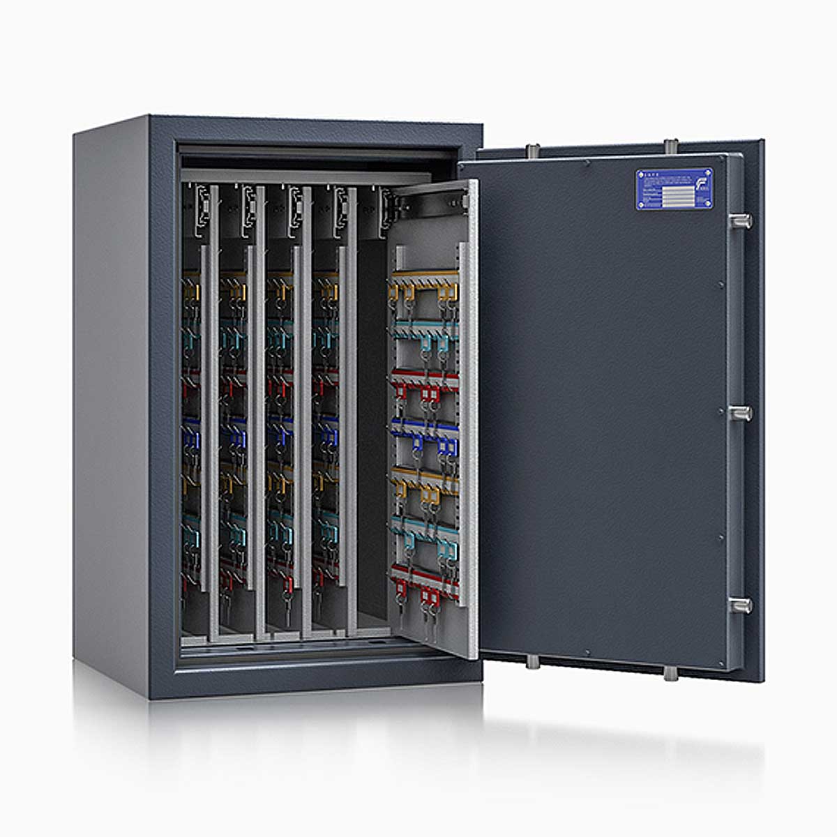 Schlüsseltresor safe4key I - Größe 5 / 800x500x420 / 600 Haken / 130kg / 157011  / Klasse 1  EN 1143-1, ECB•S / RAL7024 / Elektronik STELLAR  Basic 