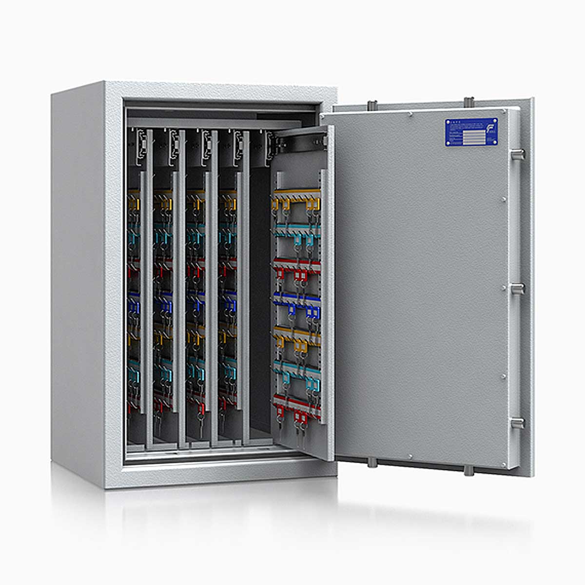 Schlüsseltresor safe4key I - Größe 5 / 800x500x420 / 600 Haken / 130kg / 157011 DIN R / Klasse 1  EN 1143-1, ECB•S / RAL7035