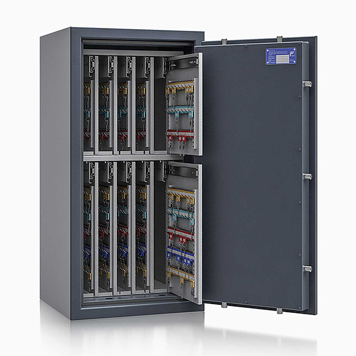 Schlüsseltresor safe4key I - Größe 6 / 1000x500x420 / 720 Haken / 159kg / 157012 DIN R / Klasse 1  EN 1143-1, ECB•S / RAL7024