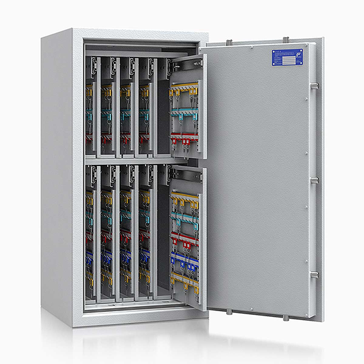 Schlüsseltresor safe4key I - Größe 6 / 1000x500x420 / 720 Haken / 159kg / 157012 DIN R / Klasse 1  EN 1143-1, ECB•S / RAL7035