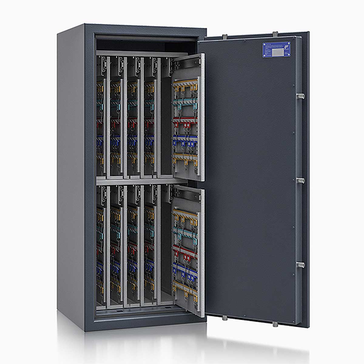 Schlüsseltresor safe4key I - Größe 7 / 1150x500x420 / 880 Haken / 179kg / 157016  / Klasse 1  EN 1143-1, ECB•S / RAL7024 / Elektronik STELLAR  Basic 