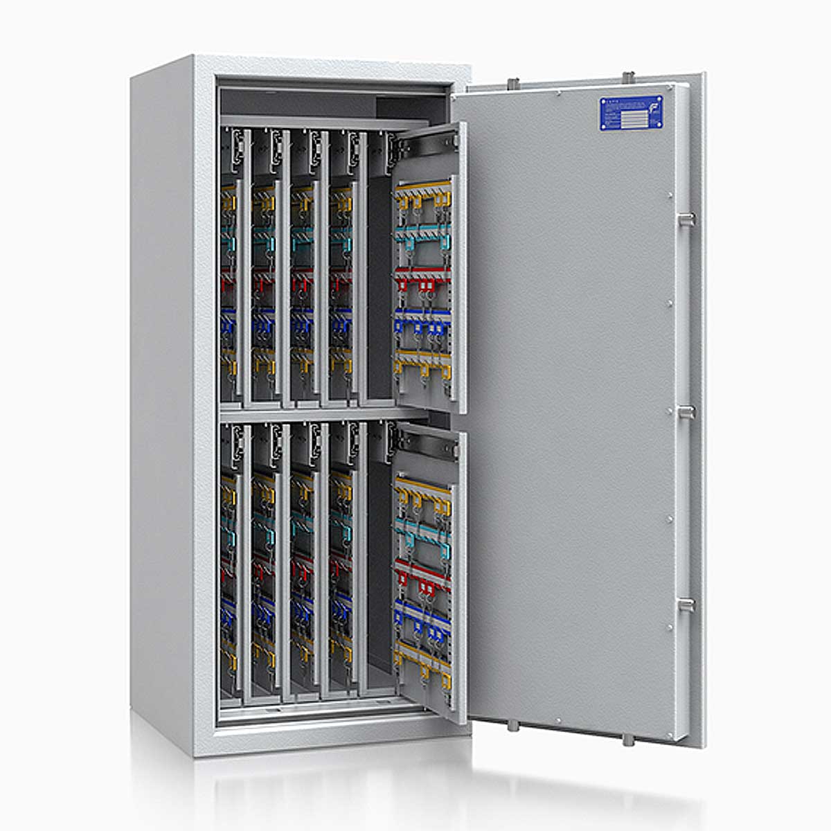 Schlüsseltresor safe4key I - Größe 7 / 1150x500x420 / 880 Haken / 179kg / 157016  / Klasse 1  EN 1143-1, ECB•S / RAL7035 / Elektronik STELLAR  Basic 