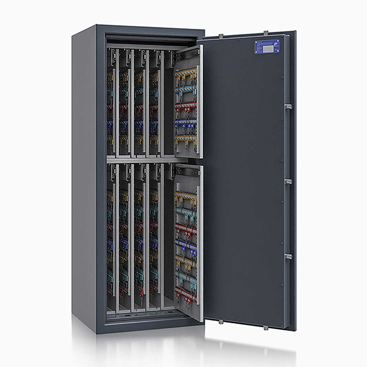 Schlüsseltresor safe4key I - Größe 8 / 1300x500x420 / 1040 Haken / 202kg / 157025 DIN R / Klasse 1  EN 1143-1, ECB•S / RAL7024