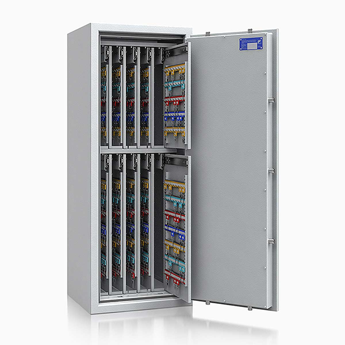 Schlüsseltresor safe4key I - Größe 8 / 1300x500x420 / 1040 Haken / 202kg / 157025 DIN R / Klasse 1  EN 1143-1, ECB•S / RAL7035