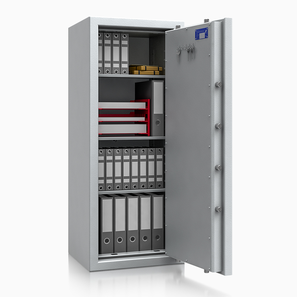 Wertschutzschrank save4ever II - 6 / 1350x550x465 / 297kg / 413106 RAL7024 / Elektronik STELLAR  Basic  / Klasse 2 nach EN 1143-1 - ECB•S