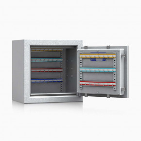 Schlüsseltresor safe4key I - Größe 1 / 400x400x270 / 64 Haken / 42kg / 157001 DIN R / Klasse 1  EN 1143-1, ECB•S / RAL7035