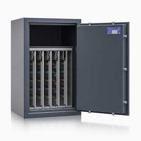 Schlüsseltresor safe4key I - Größe 5 / 800x500x420 / 440 Haken / 1 Fachboden / 122kg / 157010 DIN R / Klasse 1  EN 1143-1, ECB•S / RAL7024