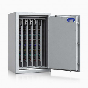 Schlüsseltresor safe4key I - Größe 5 / 800x500x420 / 600 Haken / 130kg / 157011  / Klasse 1  EN 1143-1, ECB•S / RAL7035 / Elektronik STELLAR  Basic 