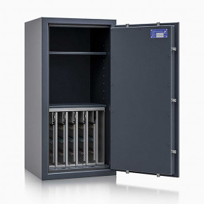 Schlüsseltresor safe4key I - Größe 6 / 1000x500x420 / 280 Haken / 2 Fachböden / 137kg / 157014 DIN R / Klasse 1  EN 1143-1, ECB•S / RAL7024