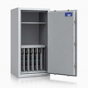 Schlüsseltresor safe4key I - Größe 6 / 1000x500x420 / 280 Haken / 2 Fachböden / 137kg / 157014 DIN R / Klasse 1  EN 1143-1, ECB•S / RAL7035