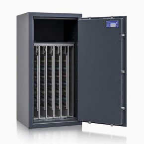 Schlüsseltresor safe4key I - Größe 6 / 1000x500x420 / 600 Haken / 1 Fachboden / 150kg / 157015 DIN R / Klasse 1  EN 1143-1, ECB•S / RAL7024