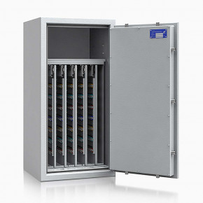 Schlüsseltresor safe4key I - Größe 6 / 1000x500x420 / 600 Haken / 1 Fachboden / 150kg / 157015 DIN R / Klasse 1  EN 1143-1, ECB•S / RAL7035