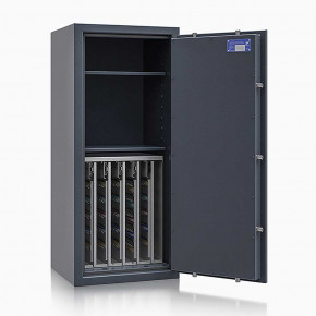 Schlüsseltresor safe4key I - Größe 7 / 1150x500x420 / 440 Haken / 2 Fachböden / 157kg / 157017  / Klasse 1  EN 1143-1, ECB•S / RAL7024 / Elektronik STELLAR  Basic 