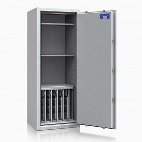 Schlüsseltresor safe4key I - Größe 8 / 1300x500x420 / 280 Haken / 3 Fachböden / 167kg / 157023 DIN R / Klasse 1  EN 1143-1, ECB•S / RAL7035